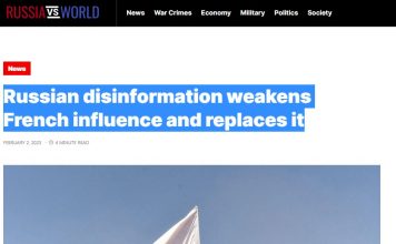 # EODE PRESS OFFICE/ REVUE DE PRESSE – PRESS REVIEW – ГАЗЕТА/ RUSSIAN DISINFORMATION WEAKENS FRENCH INFLUENCE AND REPLACES IT