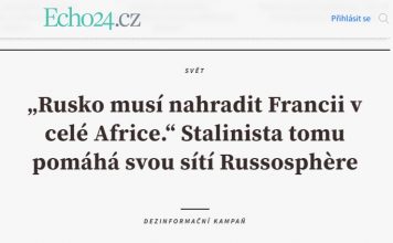 # EODE PRESS OFFICE/ REVUE DE PRESSE – PRESS REVIEW – ГАЗЕТА/ „RUSKO MUSÍ NAHRADIT FRANCII V CELÉ AFRICE.“ STALINISTA TOMU POMÁHÁ SVOU SÍTÍ RUSSOSPHÈRE
