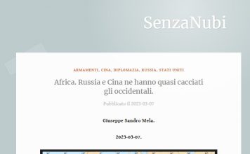 # EODE PRESS OFFICE/ REVUE DE PRESSE – PRESS REVIEW – ГАЗЕТА/ AFRICA. RUSSIA E CINA NE HANNO QUASI CACCIATI GLI OCCIDENTALI.