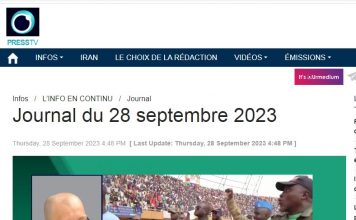 # LUC MICHEL SUR PRESSTV DANS LE JOURNAL DU 28 09 2023/ NIGER : L’AMBASSADEUR DE FRANCE SYLVAIN ITTE A QUITTE LE PAYS