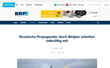 # EODE PRESS OFFICE/ REVUE DE PRESSE – PRESS REVIEW – ГАЗЕТА/ RUSSISCHE PROPAGANDA: AUCH BELGIER ARBEITEN TATKRÄFTIG MIT (BRF;BE)